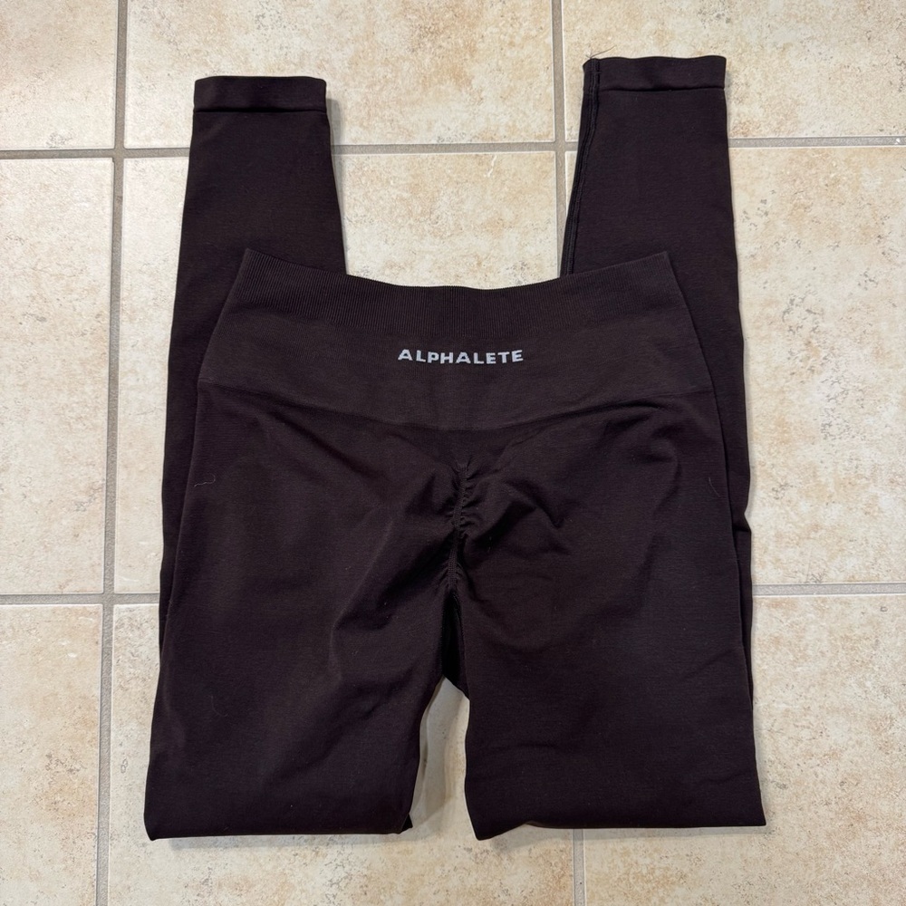 Alphalete Amplify Legging Chocolate Size M